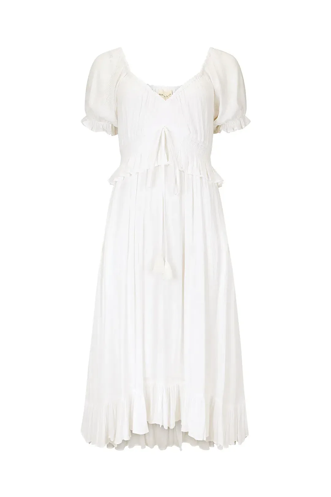 Coven & Co Boho Maternity True Romance Gown White Size M / AU 12 for rent on The Volte - main image