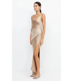 Bec & Bridge Moon Dance Cowl Maxi Dress in Golden Size AU8 for rent on The Volte - image 2