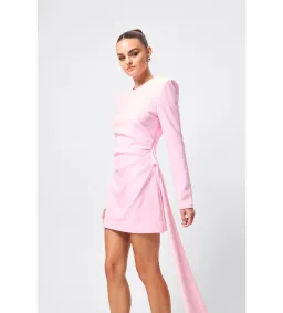 Mossman Sense of Mystery Draped Mini Dress Pink Size 14 for rent on The Volte - image 5