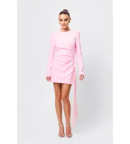 Mossman Sense of Mystery Draped Mini Dress Pink Size 14 for rent on The Volte - image 2