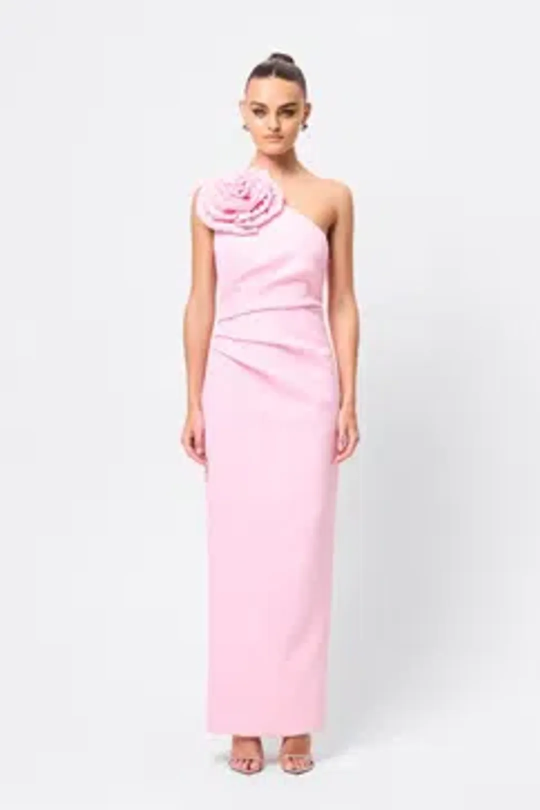 MOSSMAN DREAMSTATE MAXI DRESS / PINK / SIZE 14 for rent on The Volte - main image