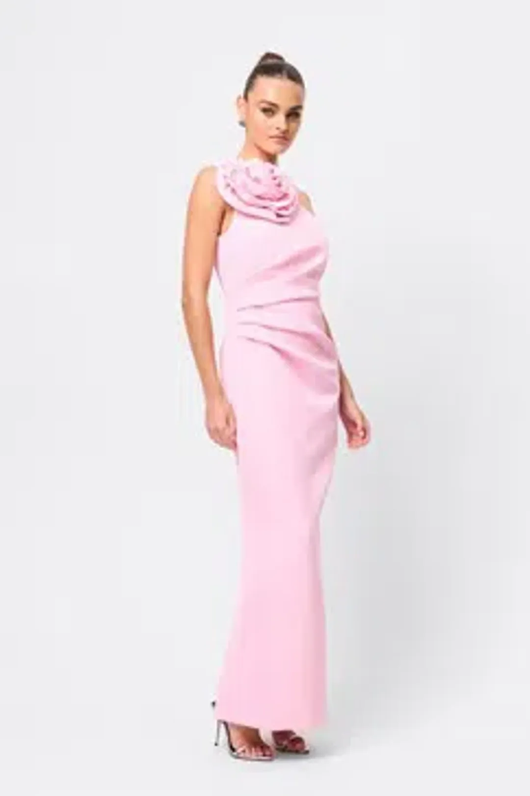 MOSSMAN DREAMSTATE MAXI DRESS / PINK / SIZE 14 for rent on The Volte - main image