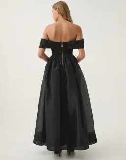 Aje Cordelia Corseted Maxi Dress Black Size AU 16 for rent on The Volte - image 4