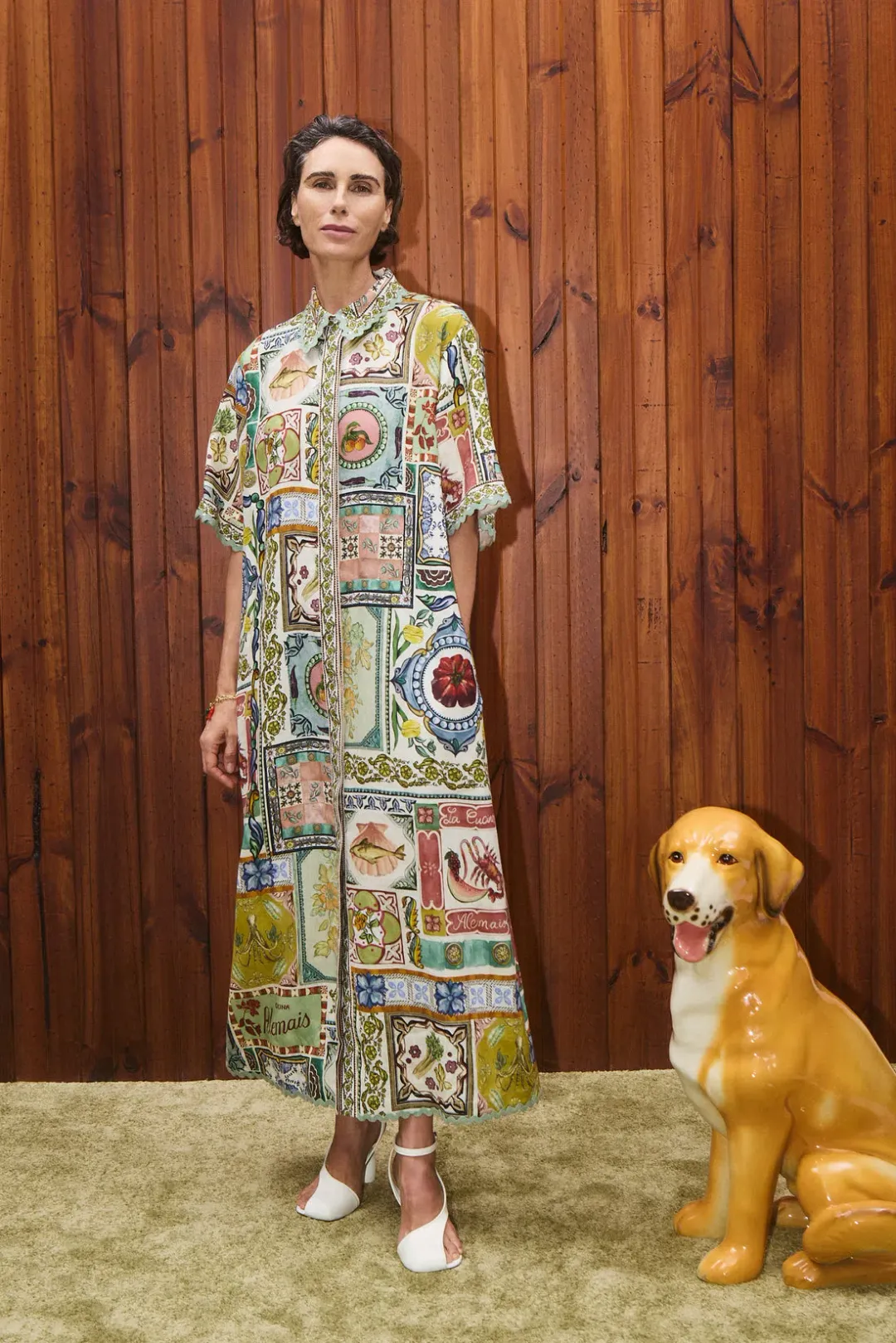 Alemais Tommasina Shirtdress Multi Size 14 for rent on The Volte - main image