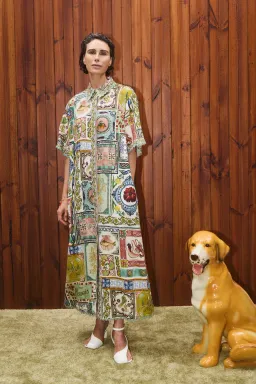 Alemais Tommasina Shirtdress Multi Size 14 for rent on The Volte - image 1