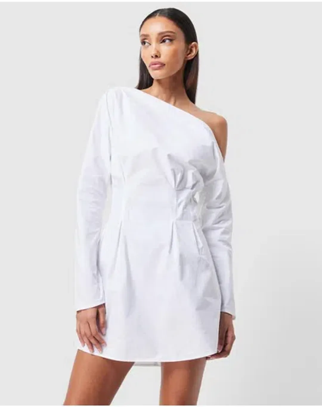 Mossman Homage Mini Dress White Size 12  for rent on The Volte - main image