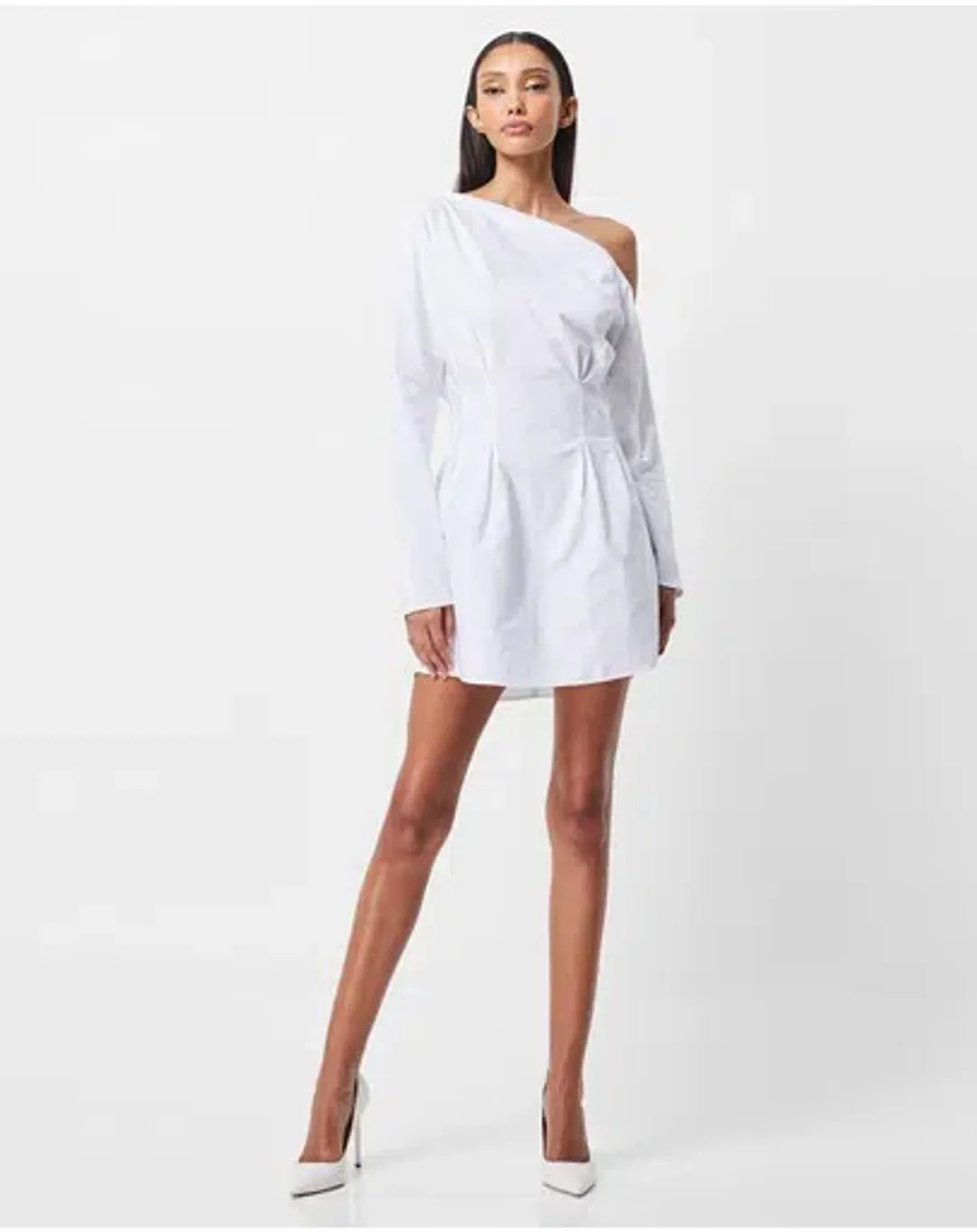 Mossman Homage Mini Dress White Size 12  for rent on The Volte - main image