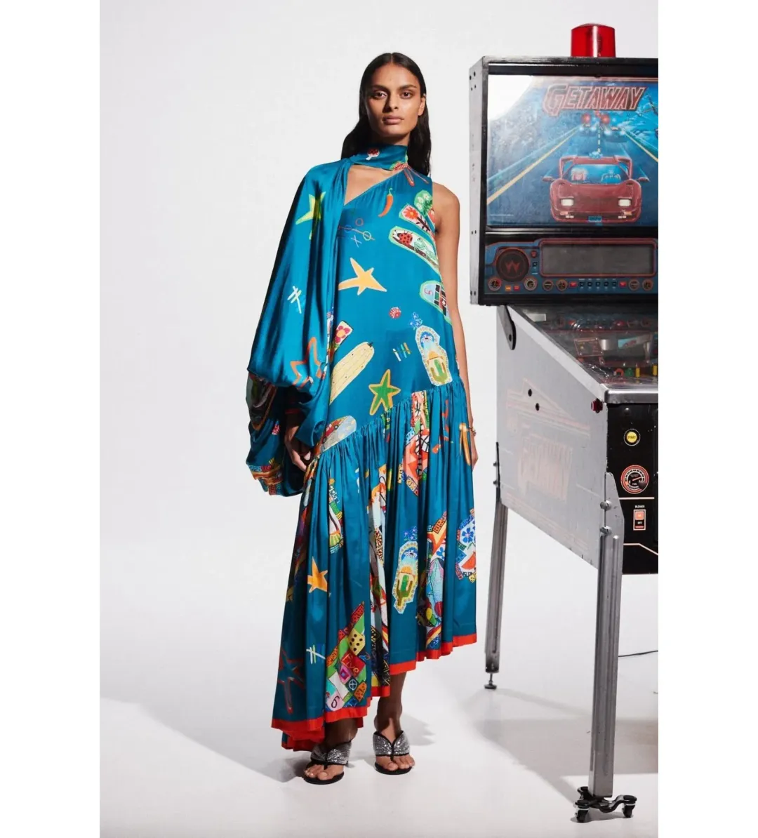 Alemais Rollers Midi Gown Size 10 for rent on The Volte - main image