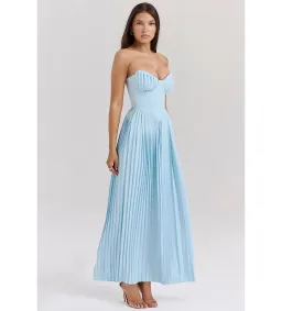 House of CB Marcella Maxi Dress Ocean Blue Size 8 for rent on The Volte - image 4