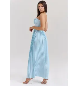 House of CB Marcella Maxi Dress Ocean Blue Size 8 for rent on The Volte - image 5