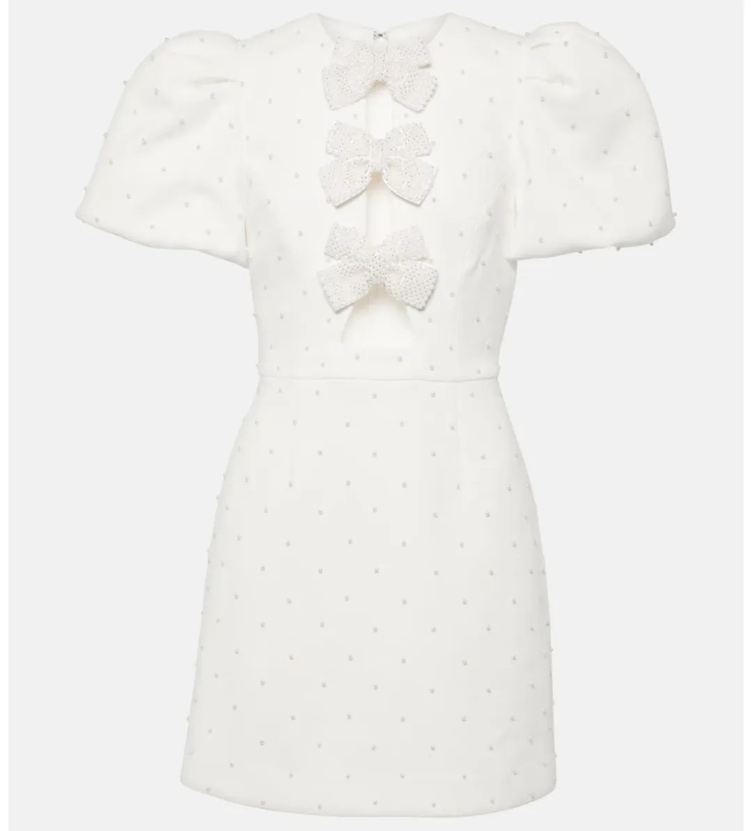 Rebecca Vallance Ophelia Mini Dress Ivory Size 14 for rent on The Volte - main image