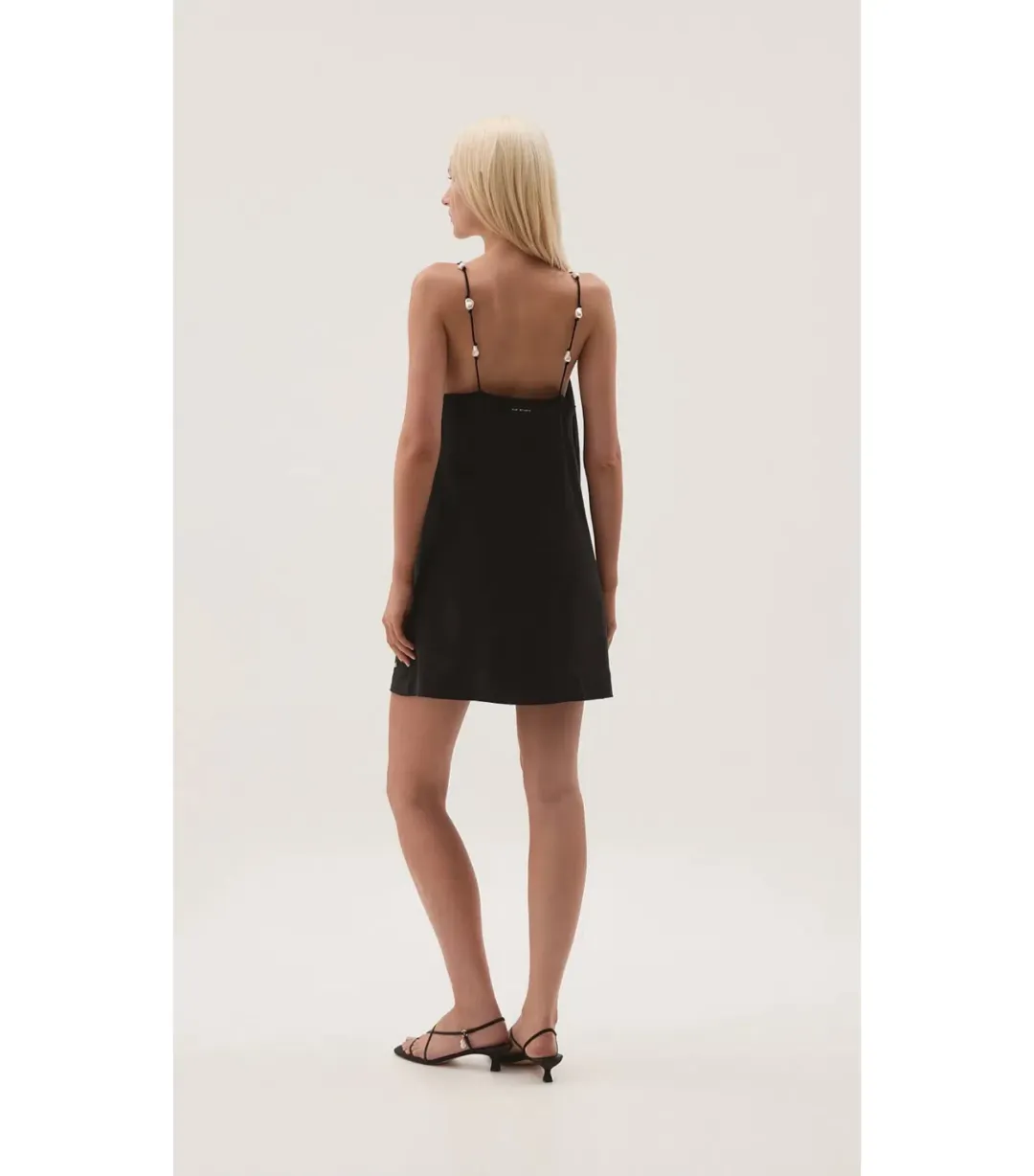 Aje Akoya Mini Dress Black Size AU 6  for rent on The Volte - main image