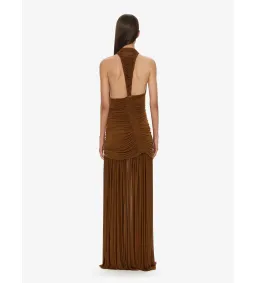 Christopher Esber Orion Maxi Gown in Russet Size 6 for rent on The Volte - image 3