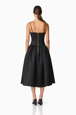 Elliatt Ursula A-line Midi Dress in Black Size L / AU 10 for rent on The Volte - image 3