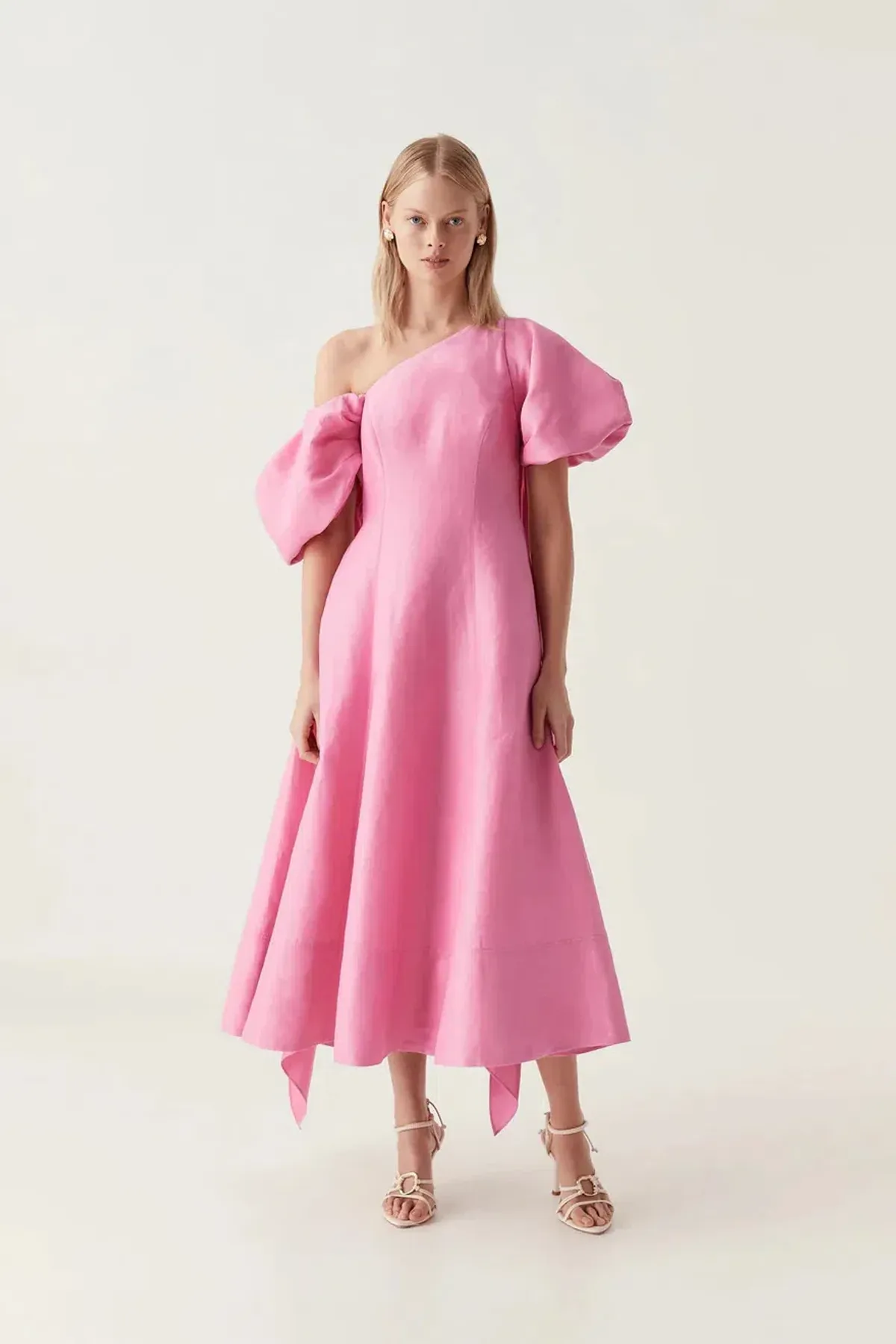 Aje Arista Tulip Sleeve Midi Dres Size 12 for rent on The Volte - main image