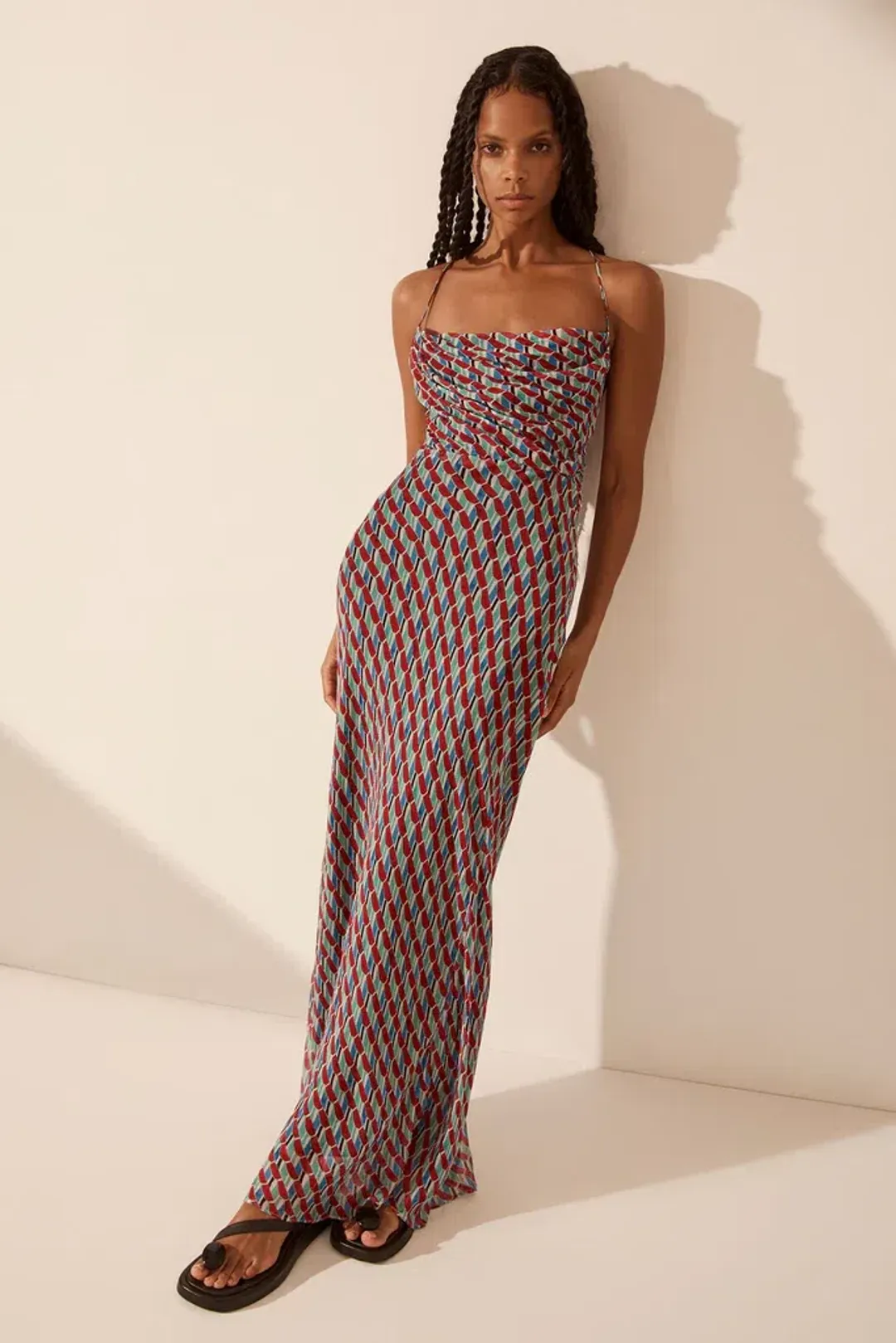 Maribel Lace Back Bias Maxi Dress Size 8 for rent on The Volte - main image