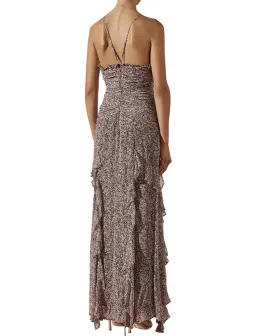 Shona Joy Cynthia Ruched Frill Maxi Dress Size 8 for rent on The Volte - image 2