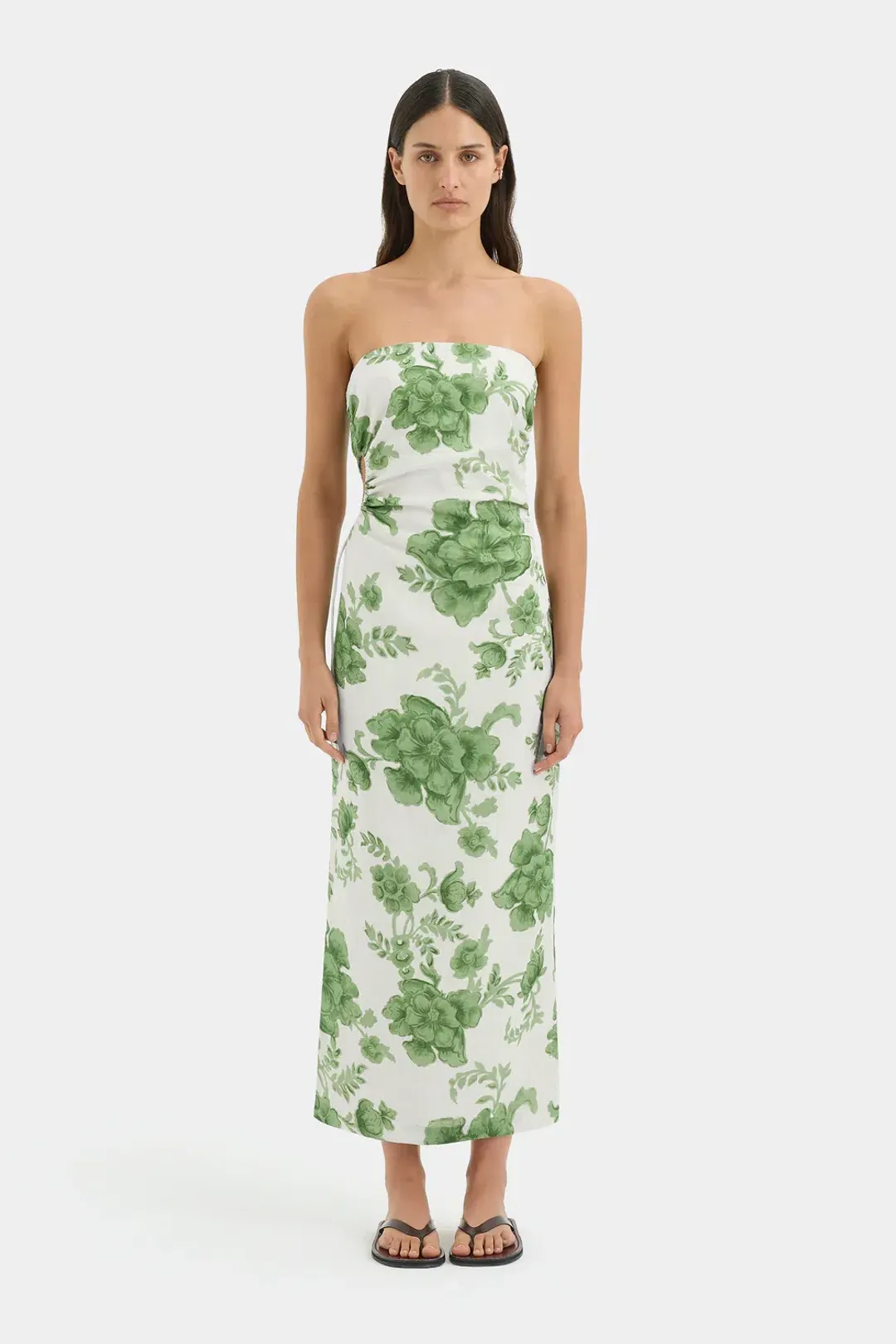 Sir Gardella Strapless Midi Dress for rent on The Volte - main image