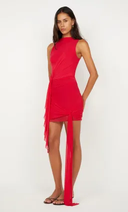 Bec & Bridge Deija Mini Dress in Strawberry Size 8 for rent on The Volte - image 2
