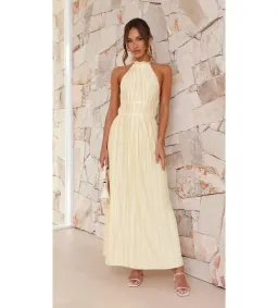 Billy J Boutique  Frances Maxi Dress in Yellow  Size AU 8 for rent on The Volte - image 1