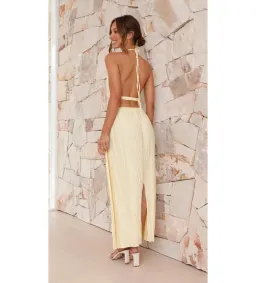 Billy J Boutique  Frances Maxi Dress in Yellow  Size AU 8 for rent on The Volte - image 6