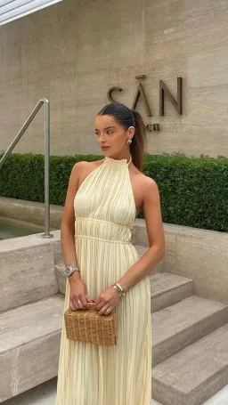 Billy J Boutique - Frances Maxi Dress in Yellow - Size 8 for rent on The Volte - image 3