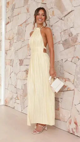 Billy J Boutique - Frances Maxi Dress in Yellow - Size 8 for rent on The Volte - image 5