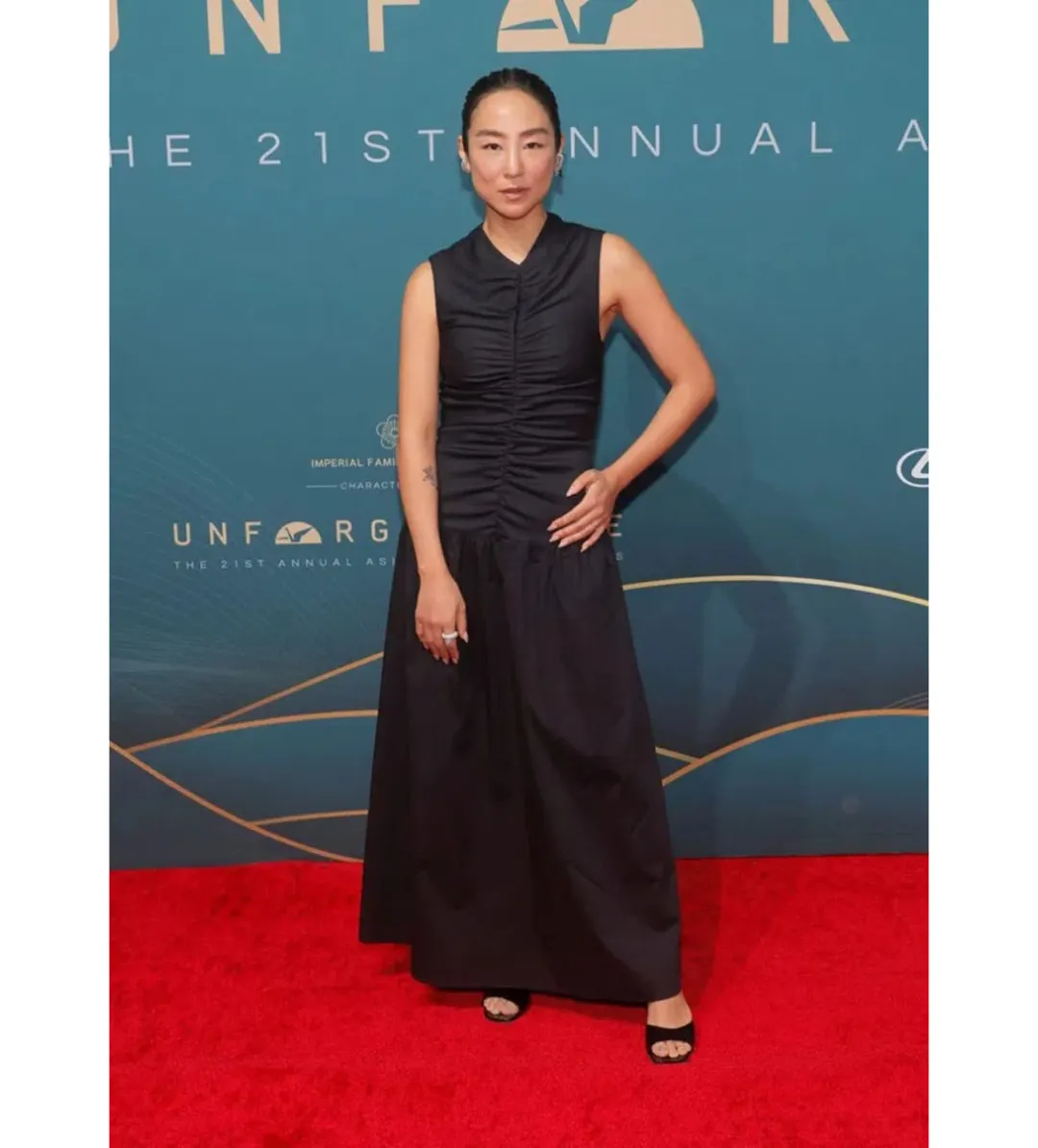 Anna Quan Isla Maxi Dress Noir Size AU 6 for rent on The Volte - main image