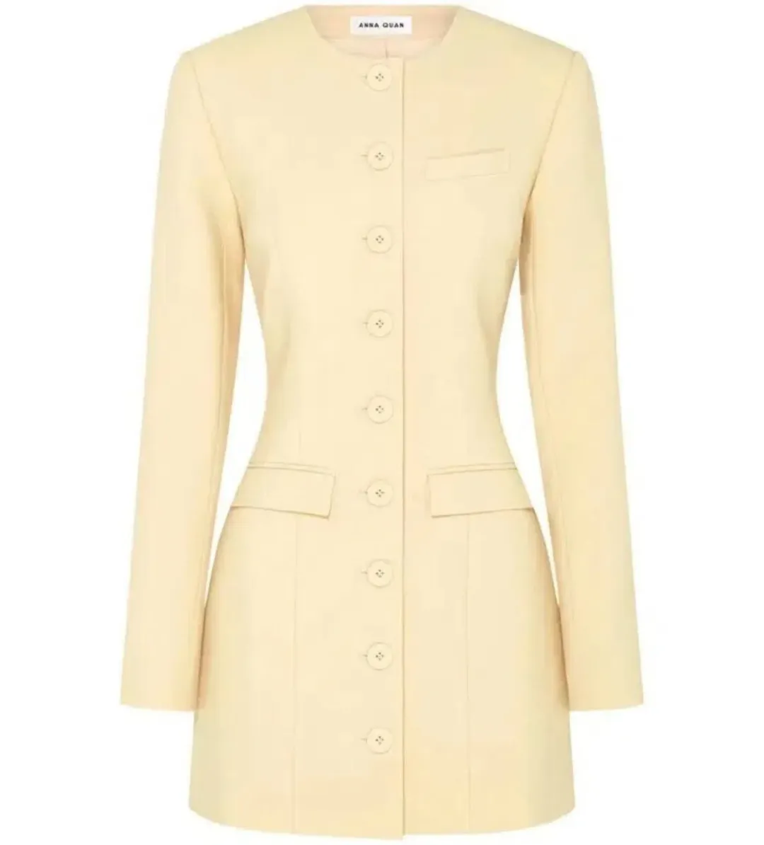 Anna Quan Eva Mini Dress Butter Size AU 8 for rent on The Volte - main image