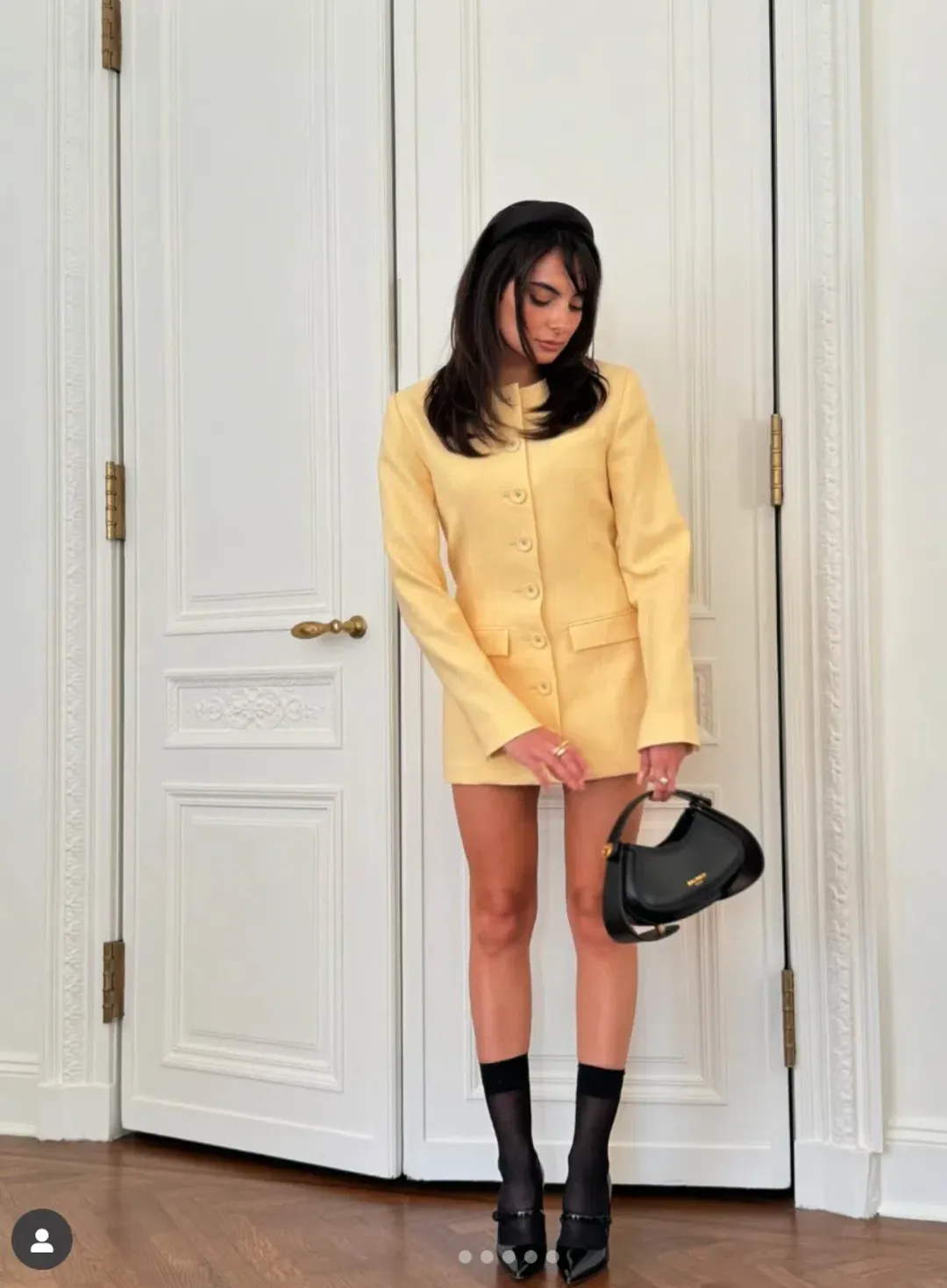 ANNA QUAN Eva Dress Butter Yellow 8 for rent on The Volte - main image