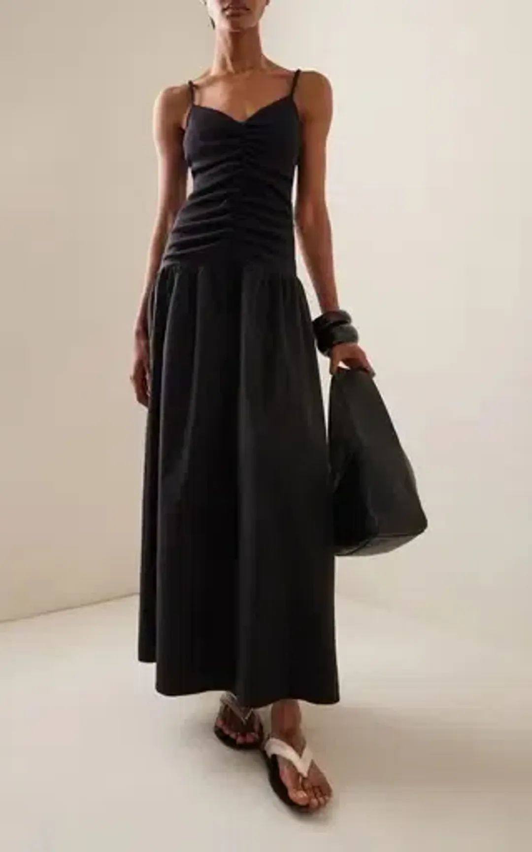 Anna Quan Mira Maxi Dress Noir Black Size AU  8  for rent on The Volte - main image