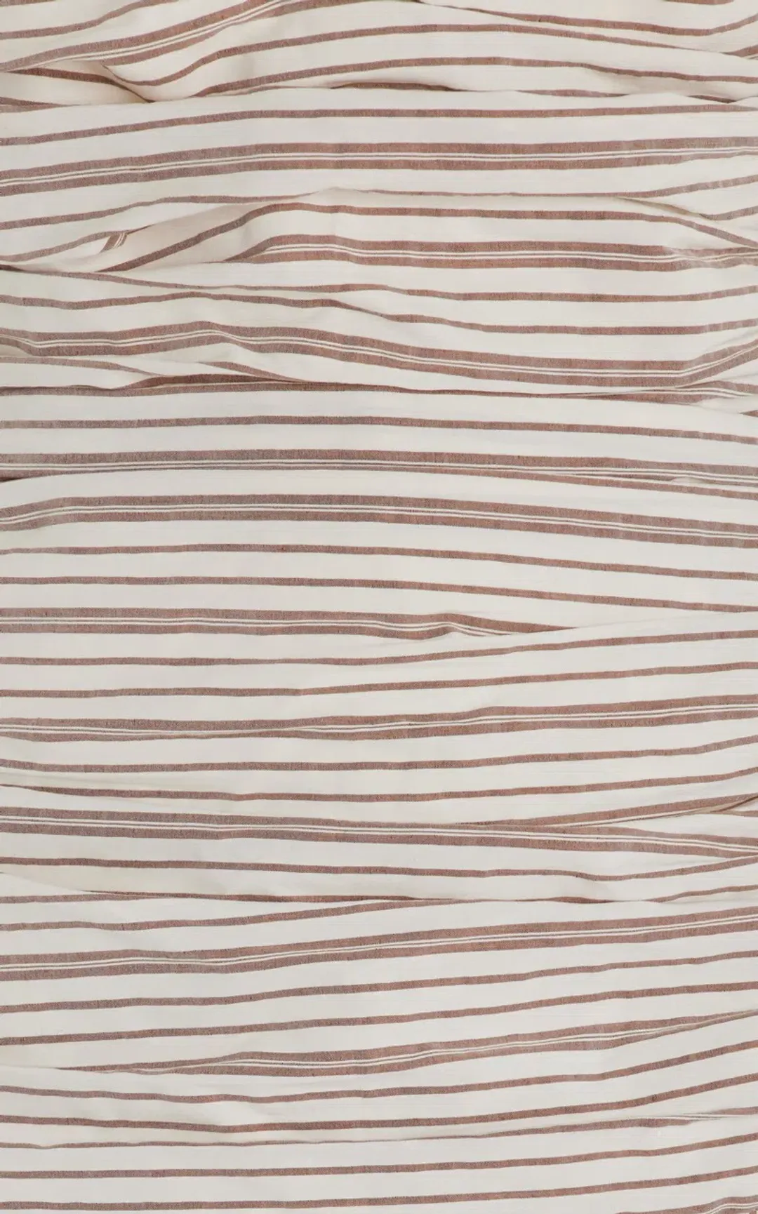 Anna Quan Isadora Strapless Maxi Dress Tobacco Stripe Size AU 6  for rent on The Volte - main image