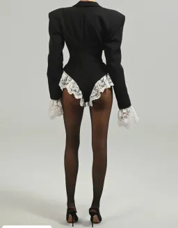The Dolls House Rika Romper in Black Size M/ AU 10 for rent on The Volte - image 2