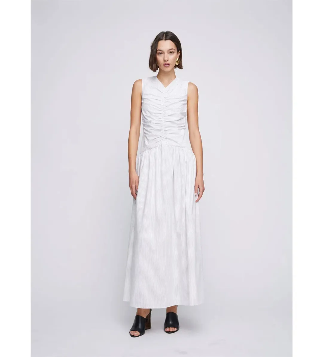 Anna Quan Arabella Maxi Dress Cotton Poplin Size AU 8 for rent on The Volte - main image
