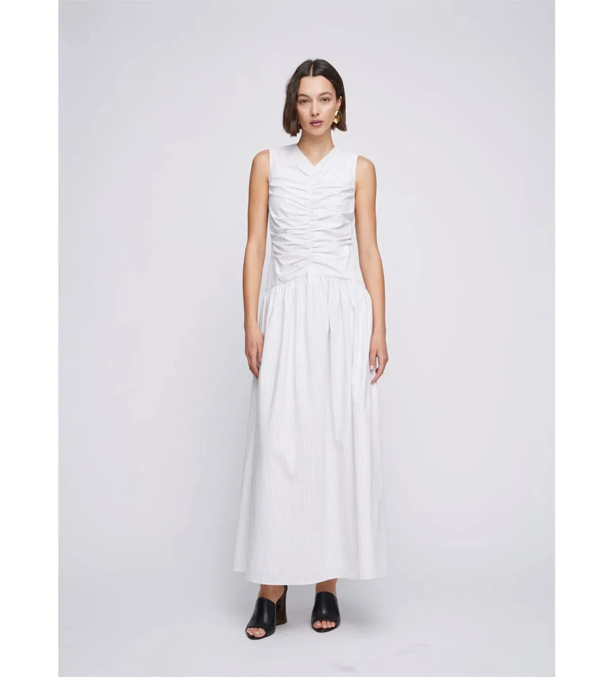Anna Quan Arabella Maxi Dress Cotton Poplin Size AU 8 for rent on The Volte - main image