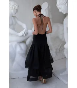 L'Idee Carrie Maxi Dress in Noir Size AU 10 for rent on The Volte - image 2