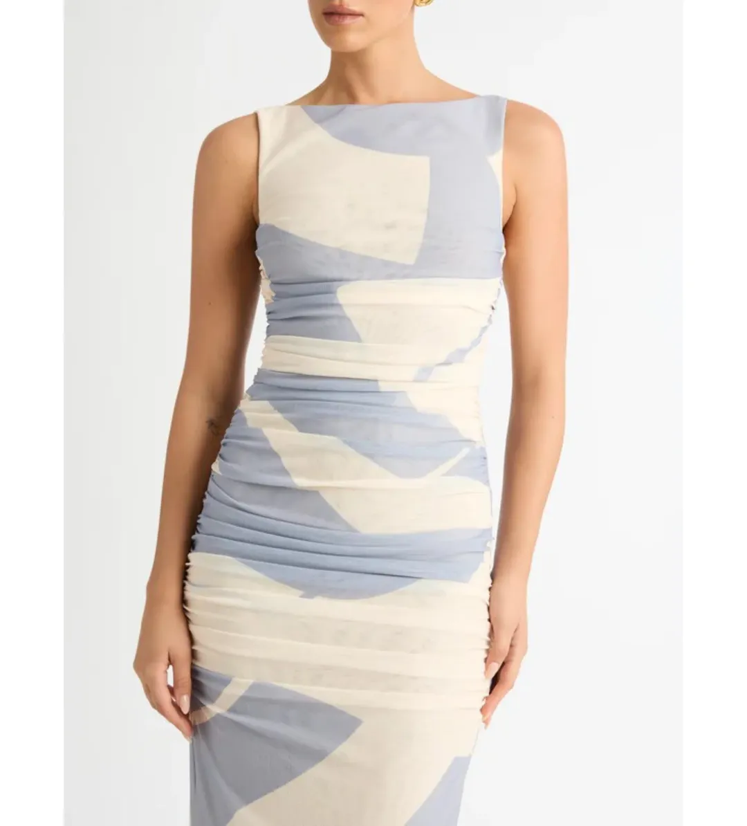 Sheike Ocean Breeze Mesh Midi Dress Multi Size AU 12 for rent on The Volte - main image