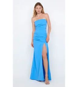 Bec & Bridge Angelina Strapless Maxi Dress Mid Blue Size AU 10 for rent on The Volte - image 1
