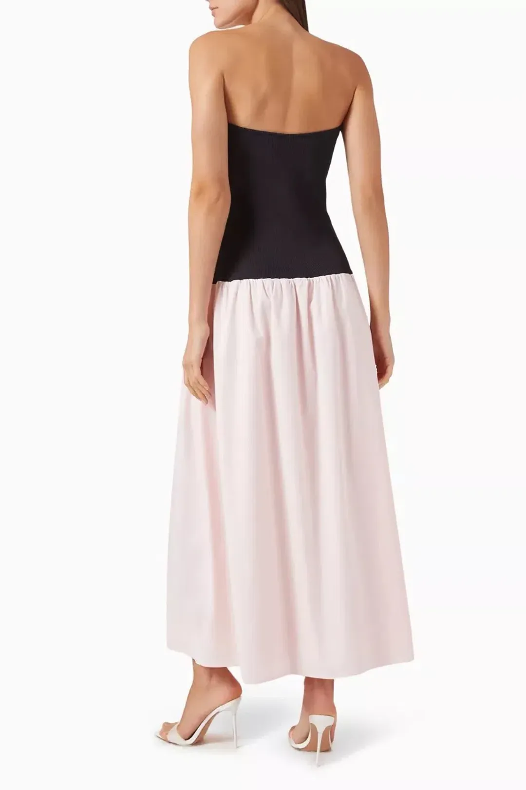Anna Quan Amyra Strapless Midi Dress Peony Pink Size 6 for rent on The Volte - main image