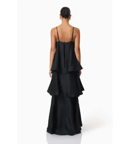 Elliatt Tilly Tiered Maxi Dress Black Size AU 14 for rent on The Volte - image 4