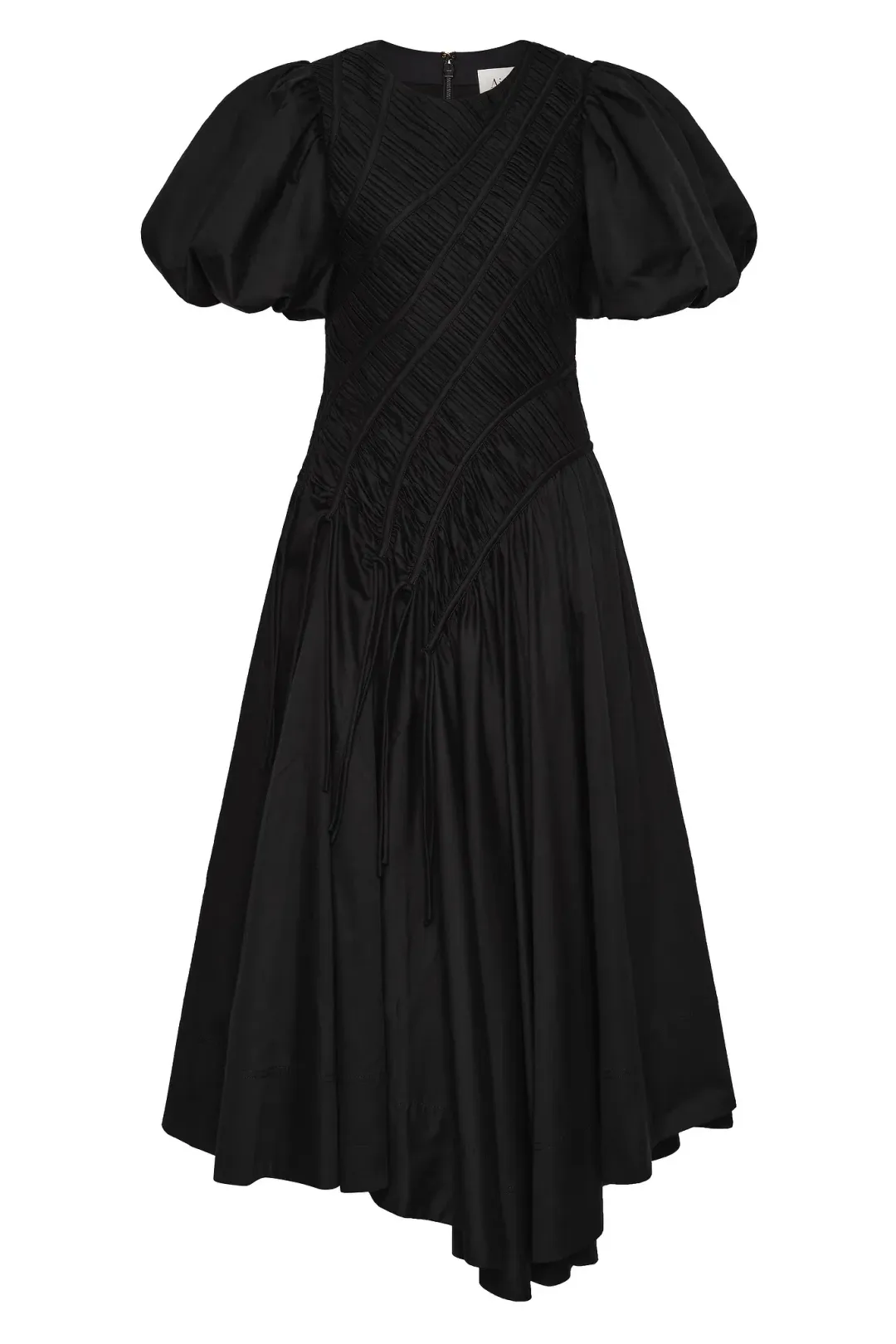 Aje Wisteria Midi Dress Black 12 for rent on The Volte - main image