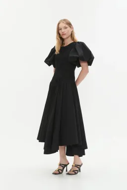 Aje Wisteria Midi Dress Black 12 for rent on The Volte - image 3