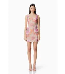 Elliatt Brittany Floral Mini Dress in Pink Size XL / AU 14 for rent on The Volte - image 1