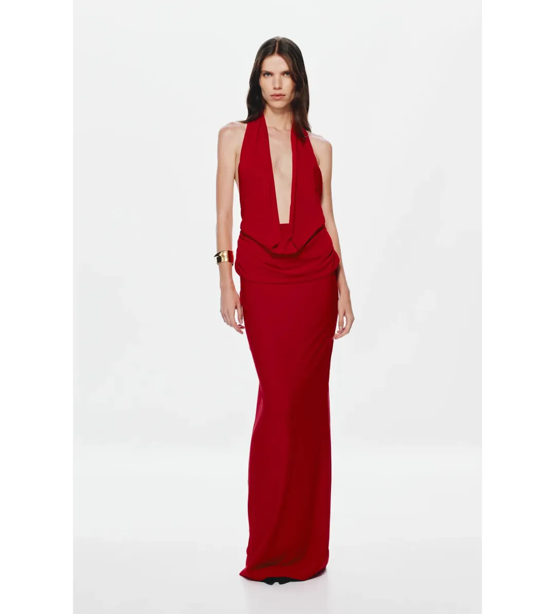 MISHA Vanessa Jersey Maxi Dress Cherry Size XS / AU 6 for rent on The Volte - main image