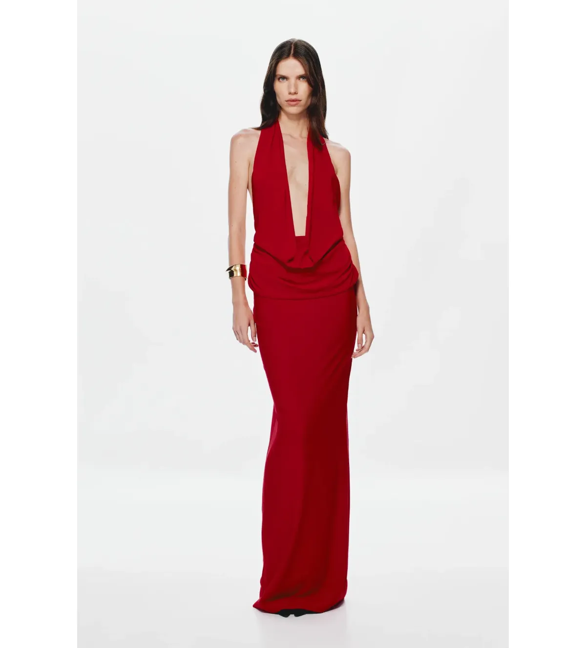 MISHA Vanessa Jersey Maxi Dress Cherry Size XS / AU 6 for rent on The Volte - main image