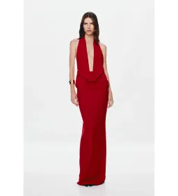 MISHA Vanessa Jersey Maxi Dress Cherry Size XS / AU 6 for rent on The Volte - image 1