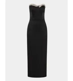 Rachel Gilbert Lorna Midi Dress Black Size 5 / AU 16 for rent on The Volte - image 3