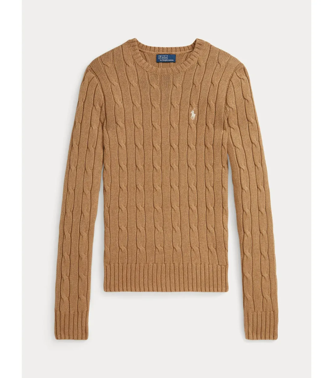 Polo Ralph Lauren Cable-knit Cotton Crewneck Sweater Neutral Size M / AU 12 for rent on The Volte - main image