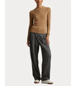 Polo Ralph Lauren Cable-knit Cotton Crewneck Sweater Neutral Size M / AU 12 for rent on The Volte - image 1