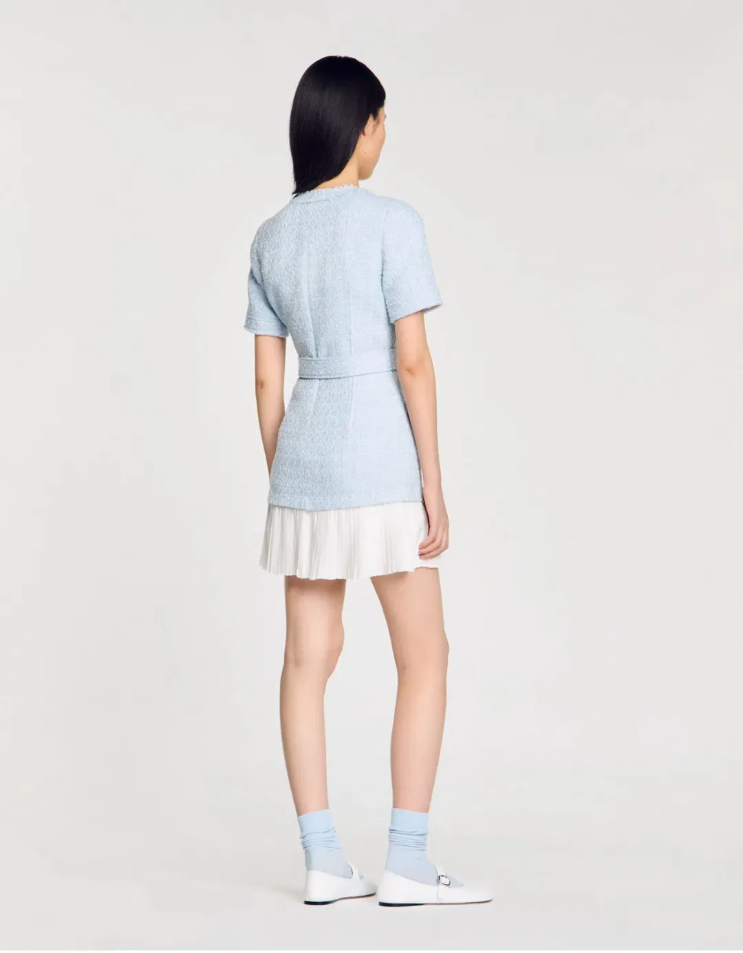 Sandra Joie Mini Dress Sky Blue Size 38 / AU 10 for rent on The Volte - main image